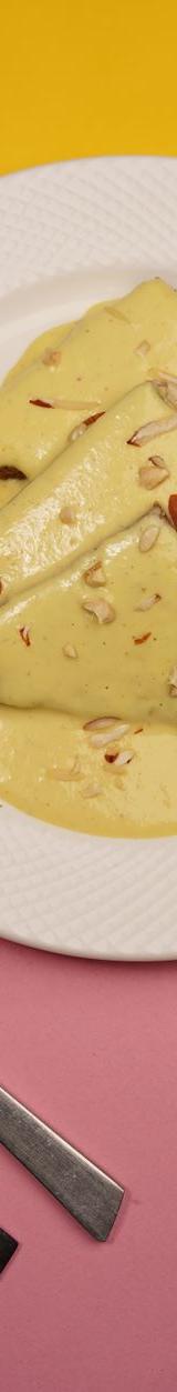 Crepes with Almond Sauce