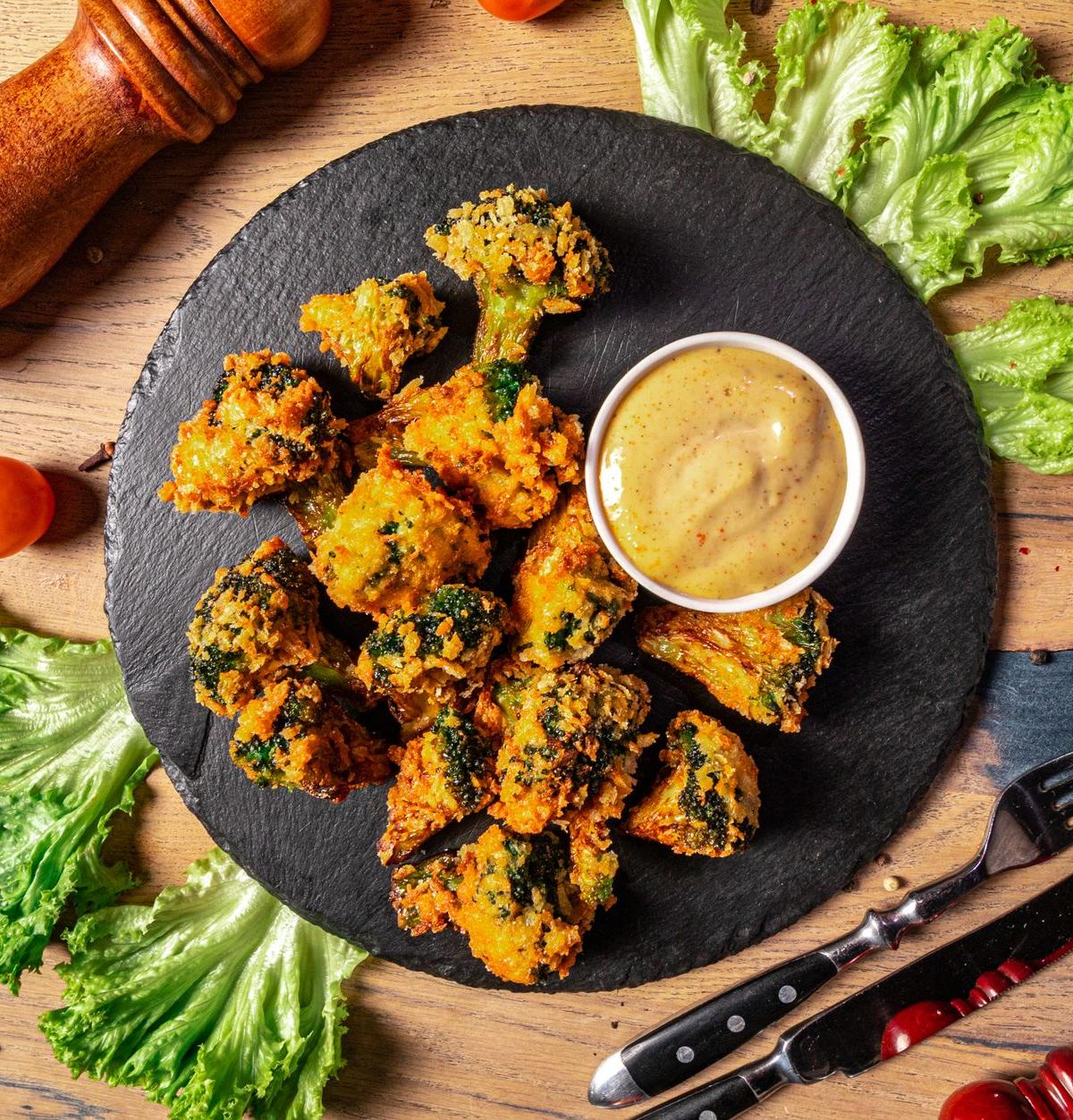Crispy Baked Broccoli Bites