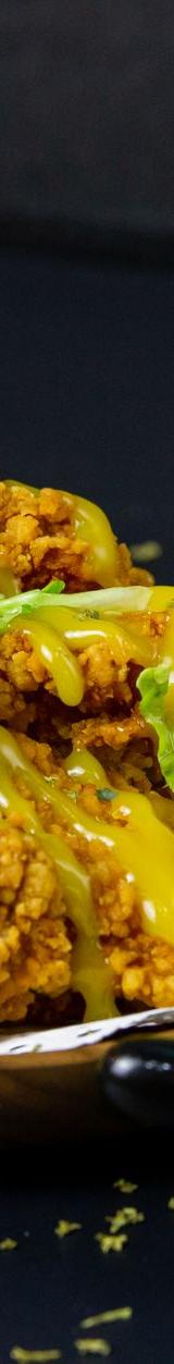 Crispy Chicken with Cheese Sauce