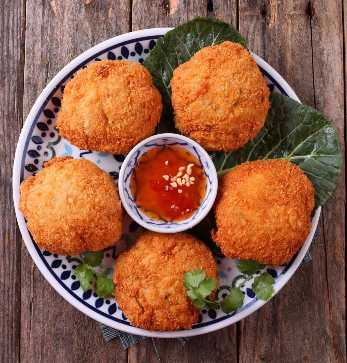 Crispy Fish Balls with Chili Sauce