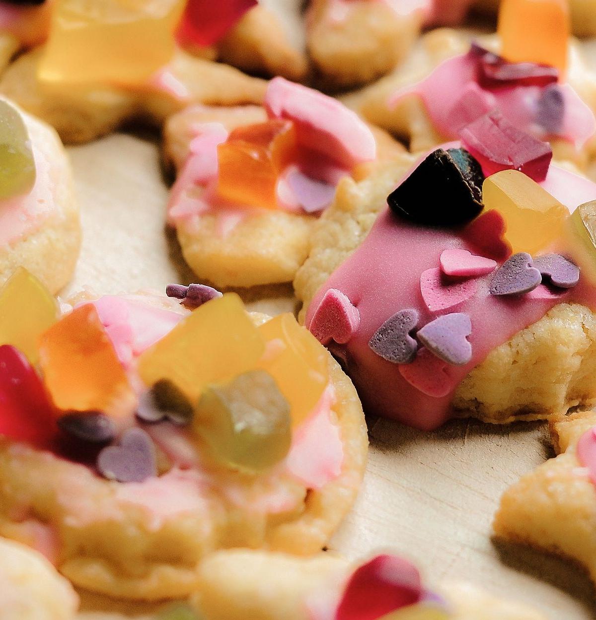 Decorated Sugar Cookies with Candy and Sprinkles