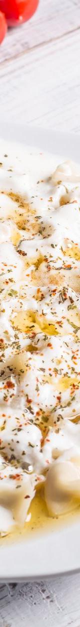 Dumplings with Yogurt Sauce