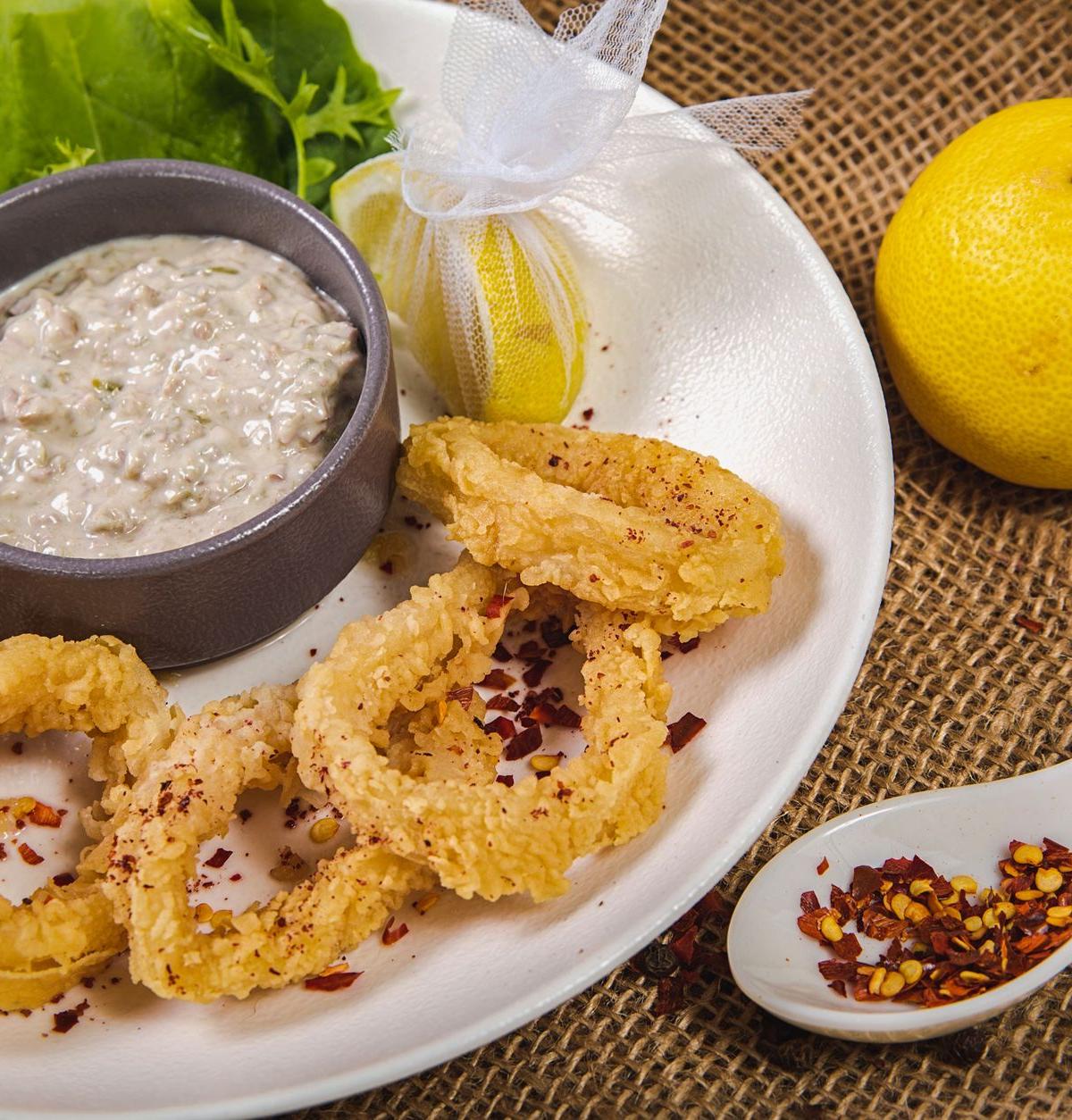 Fried Calamari with Garlic Aioli