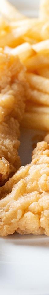 Fried Chicken Strips with French Fries