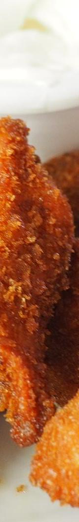 Fried Chicken Strips with Salad and Dipping Sauce
