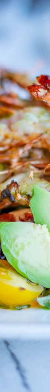 Garlic Shrimp Salad with Avocado