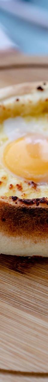 Georgian Cheese Bread with Egg