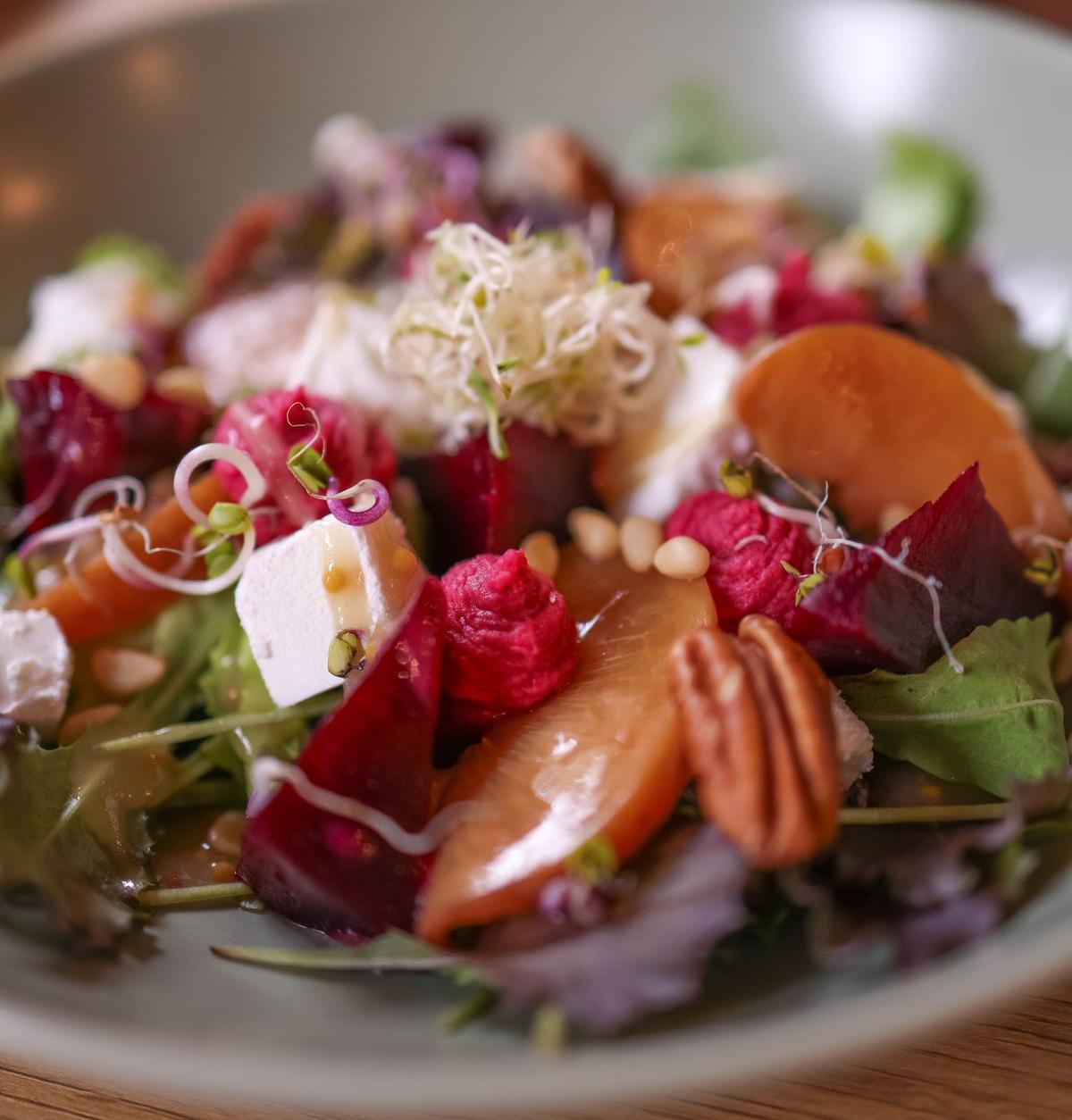 Goat Cheese Salad with Pecans