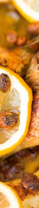 Greek Roast Chicken with Lemon and Herbs