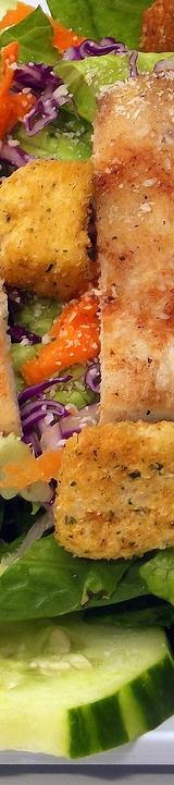 Grilled Chicken Salad with Croutons