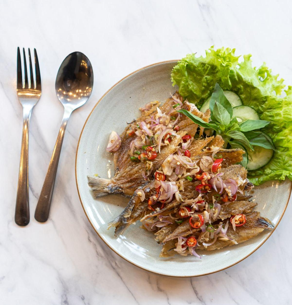 Grilled Fish with Spicy Sauce
