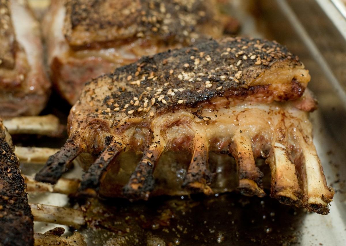 Grilled Lamb Ribs with Spice Crust