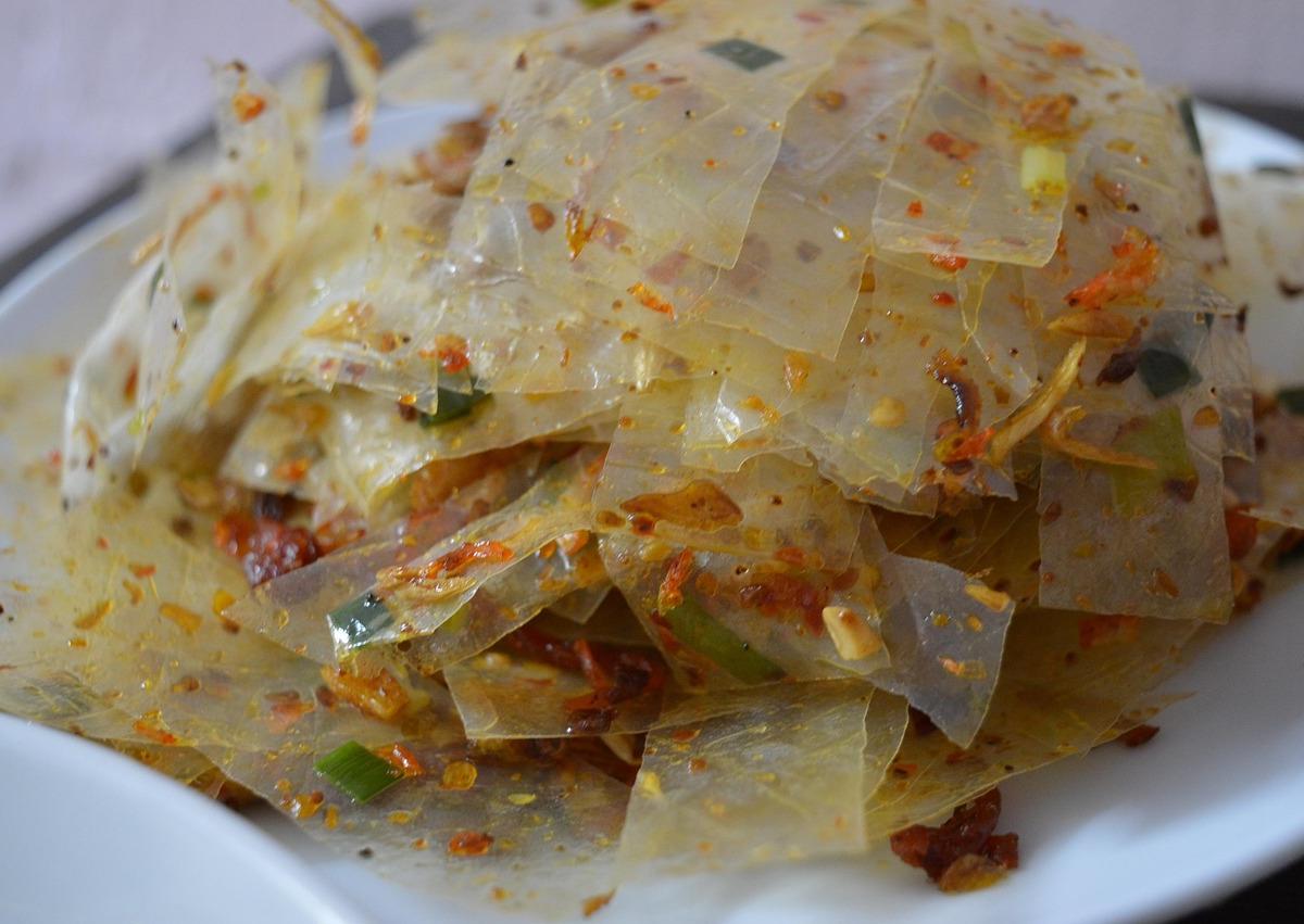 Grilled Rice Paper with Toppings