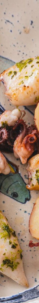 Grilled Squid with Potatoes