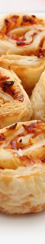 Ham and Cheese Puff Pastry Rolls