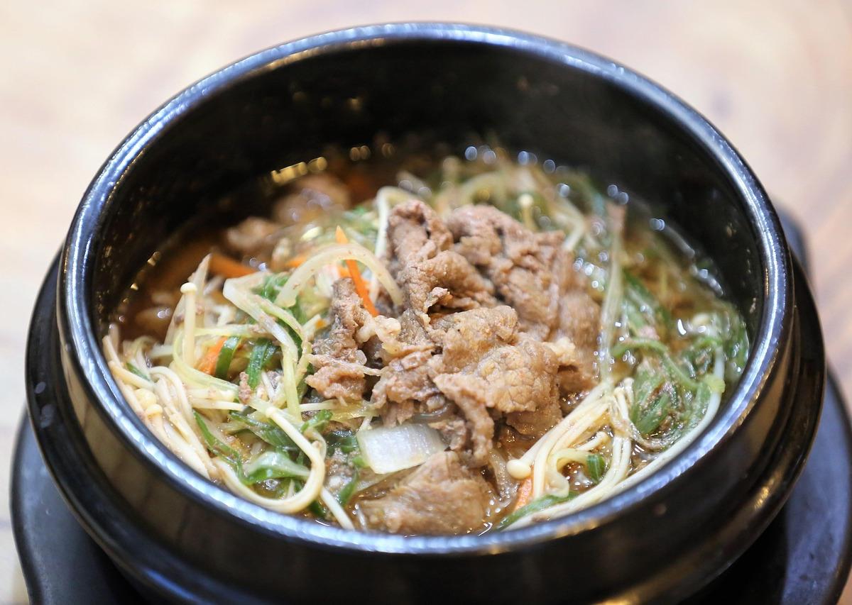 Korean Beef Stew in Stone Pot