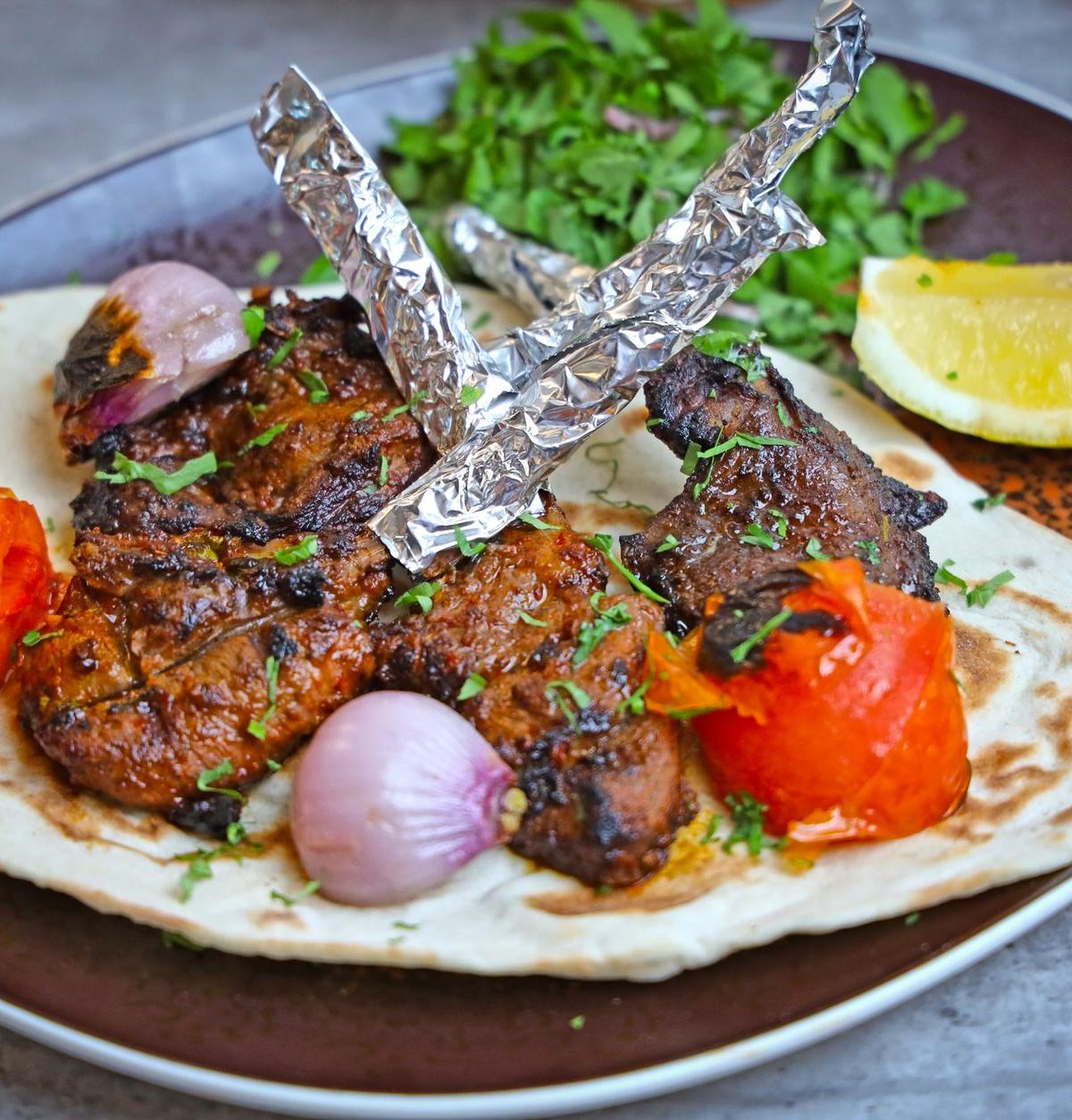 Lamb Kebab with Naan