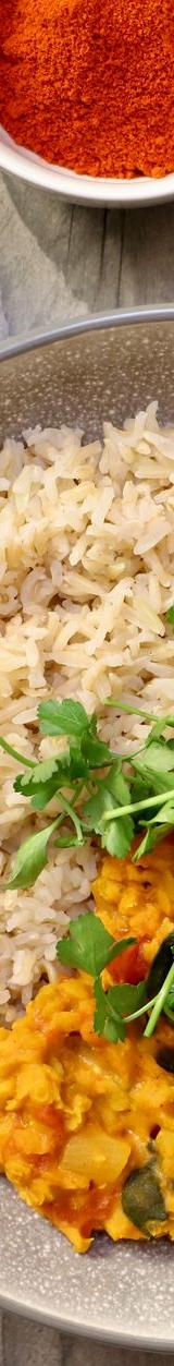 Lentil Curry with Rice