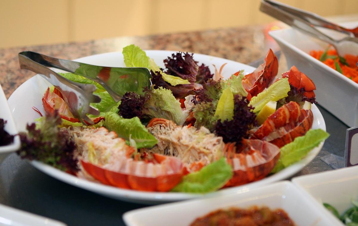 Lobster Salad with Mixed Greens