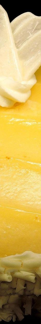 Mango Mousse Cake with White Chocolate Shavings