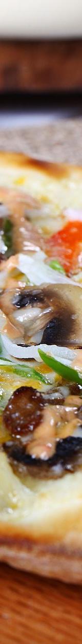 Manoushe with Cheese and Vegetables