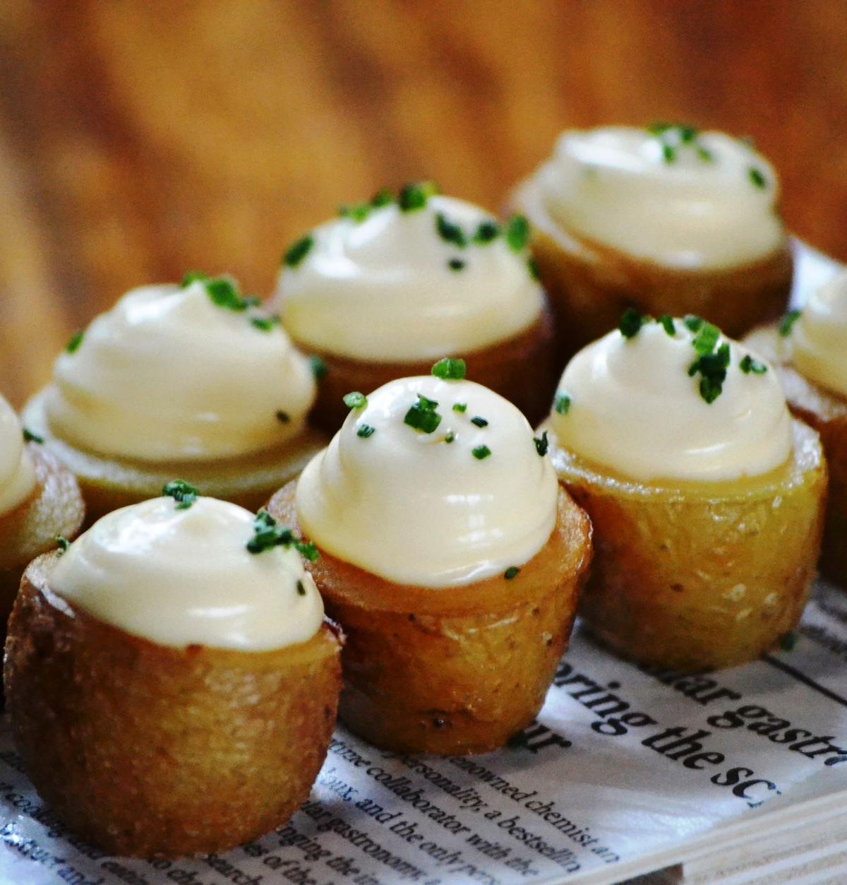 Mini Loaded Baked Potatoes