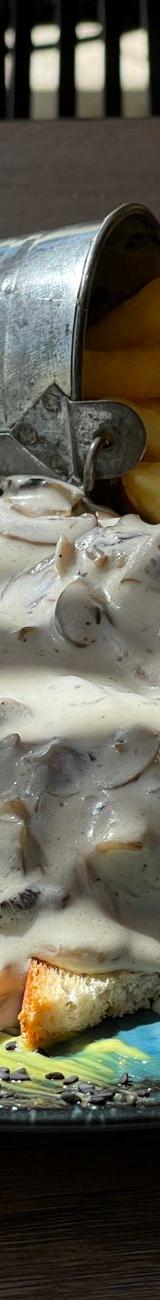 Mushroom Cream Sauce Chicken Cutlet