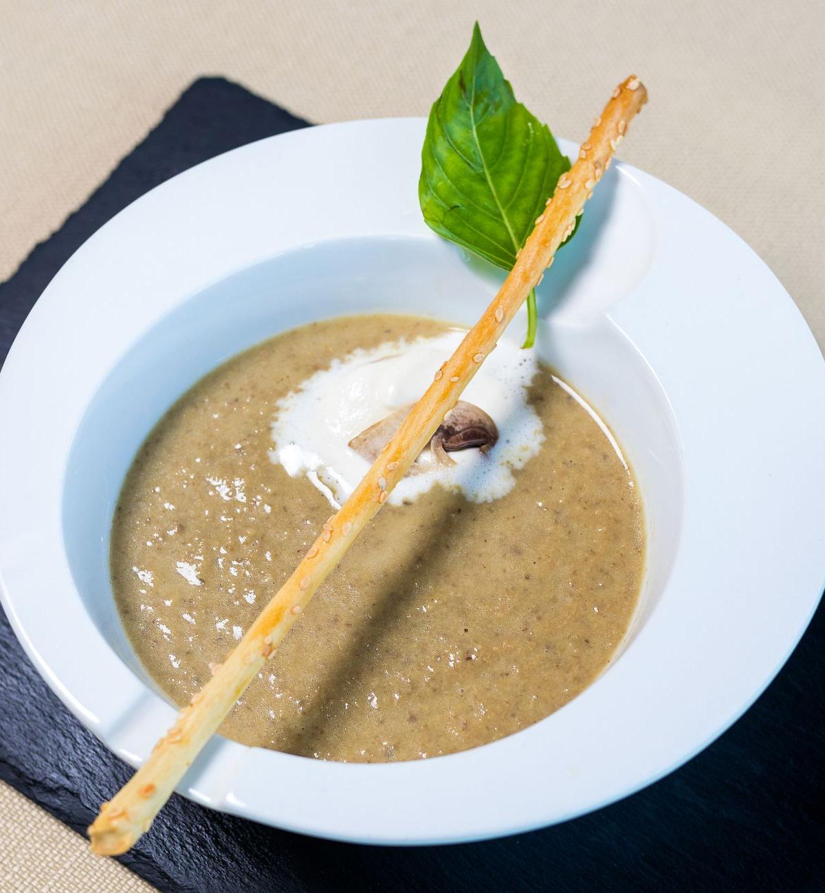 Mushroom Soup with Coconut Cream