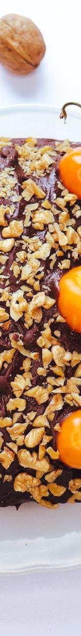 Nut and Kumquat Chocolate Cake