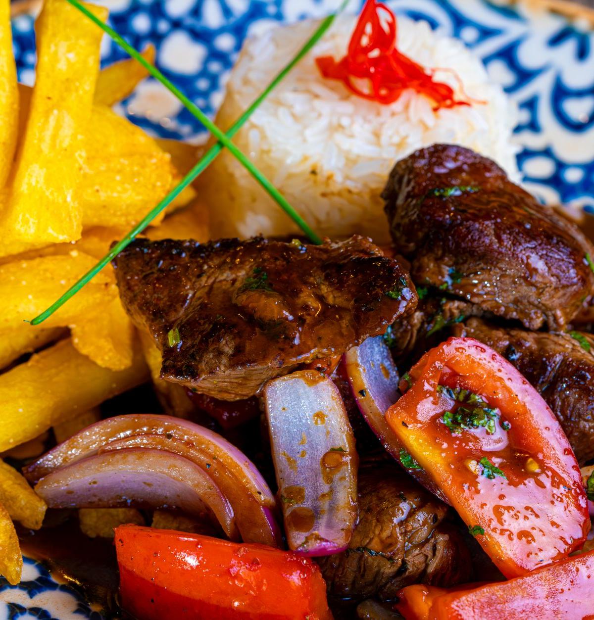Peruvian Beef Stir-fry with Noodles