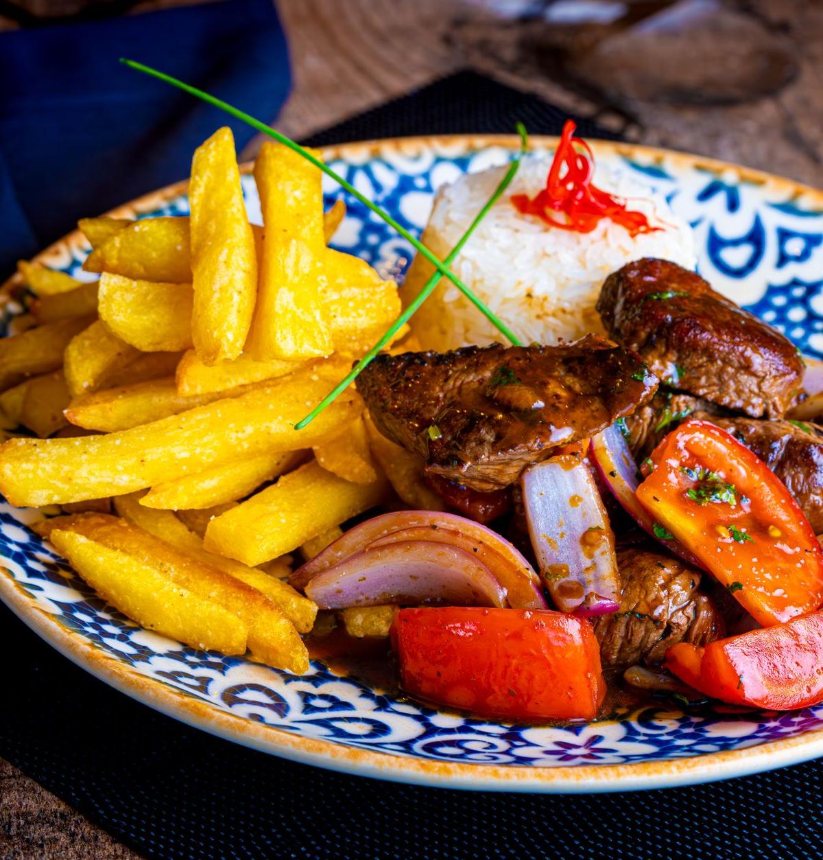 Peruvian Stir-fried Noodles with Beef
