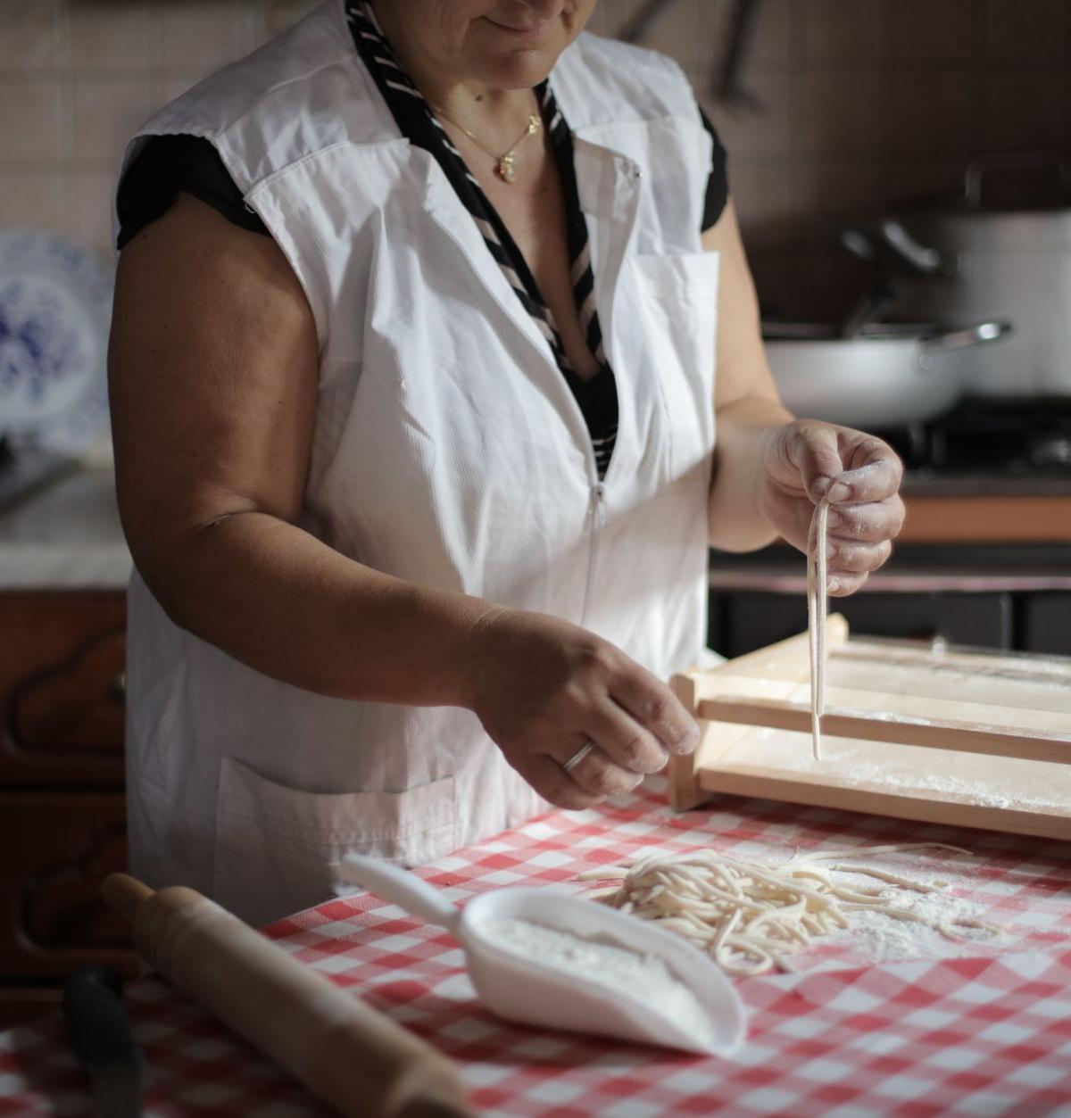 Pici with Pecorino and Black Pepper