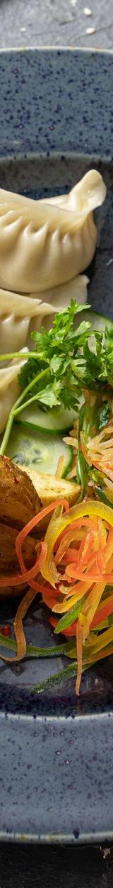 Potato Dumplings with Vegetables and Garlic Bread