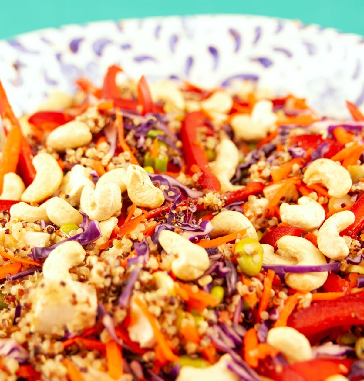 Quinoa Salad with Cashews and Vegetables