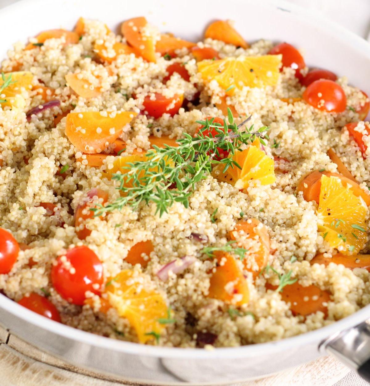 Quinoa Salad with Oranges and Tomatoes