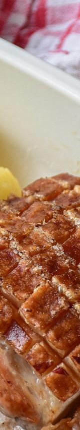 Roast Pork Knuckle with Potatoes and Sauerkraut
