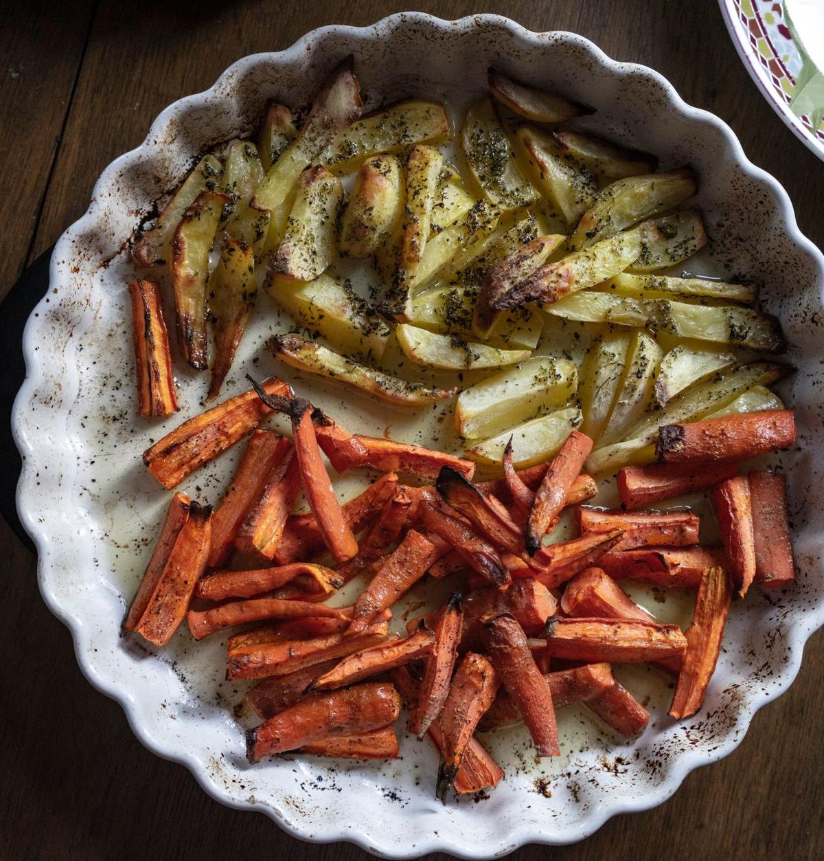 Roasted Potatoes and Carrots