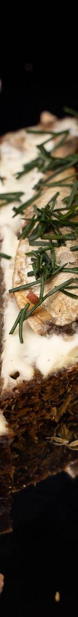 Sardines on Toast with Cream Cheese and Rosemary