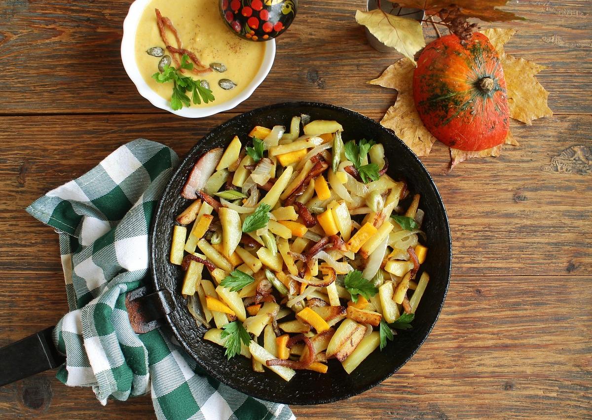 Sautéed Potatoes with Bacon and Herbs