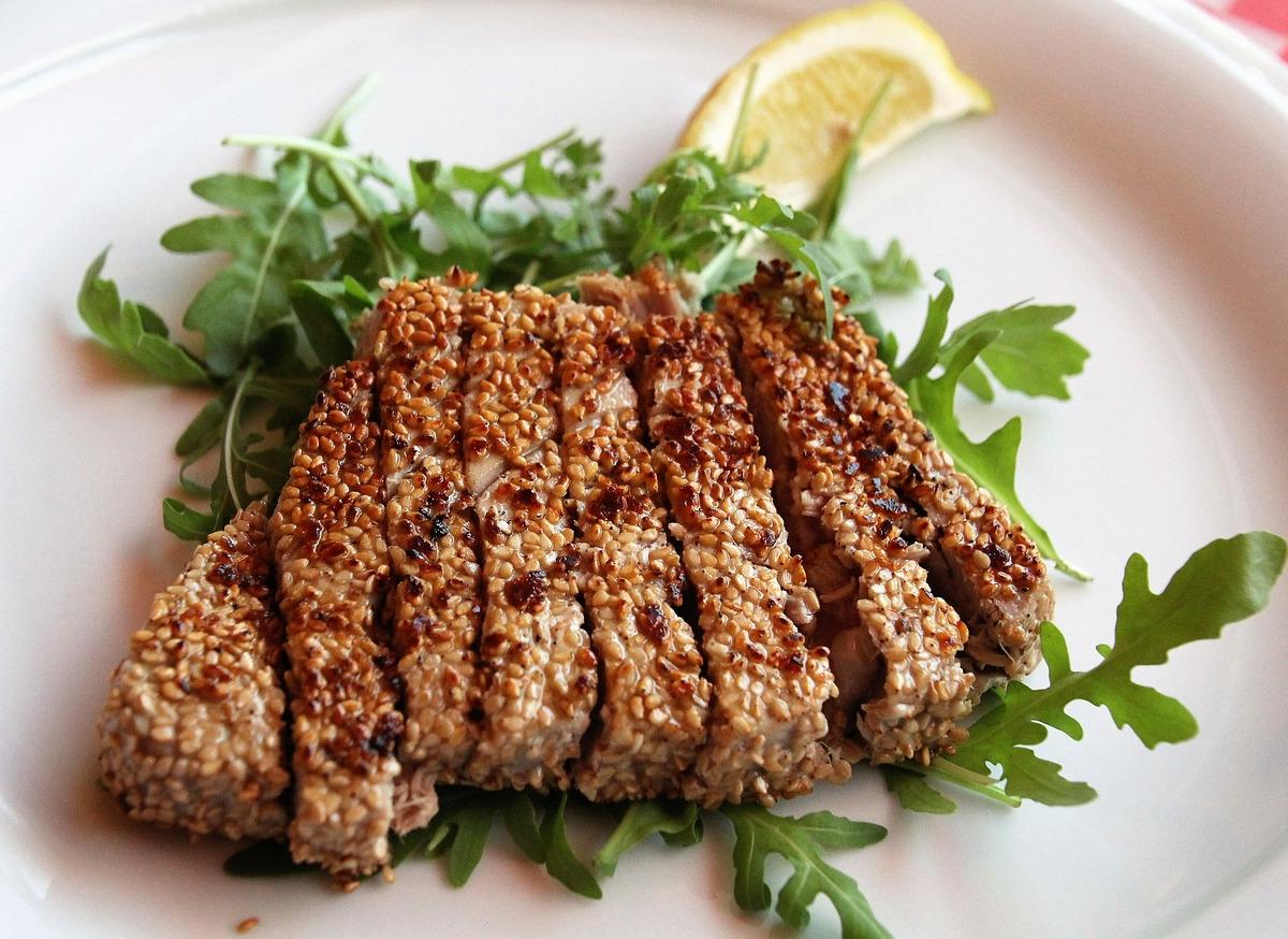 Sesame-crusted Chicken
