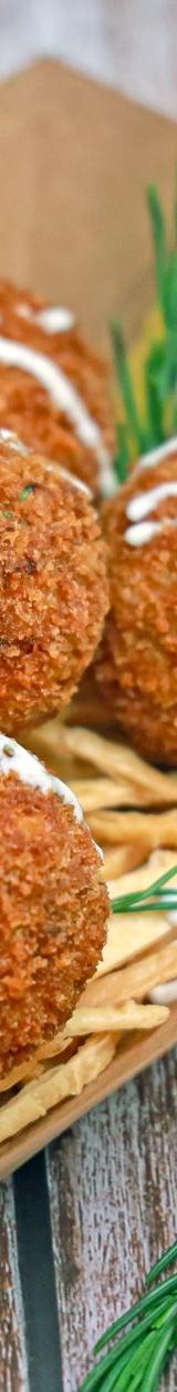 Shrimp Croquettes with Fries and Tartar Sauce
