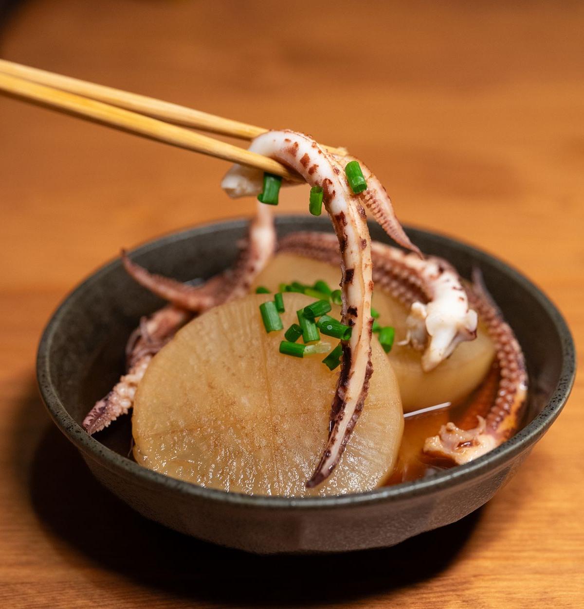 Simmered Daikon and Squid