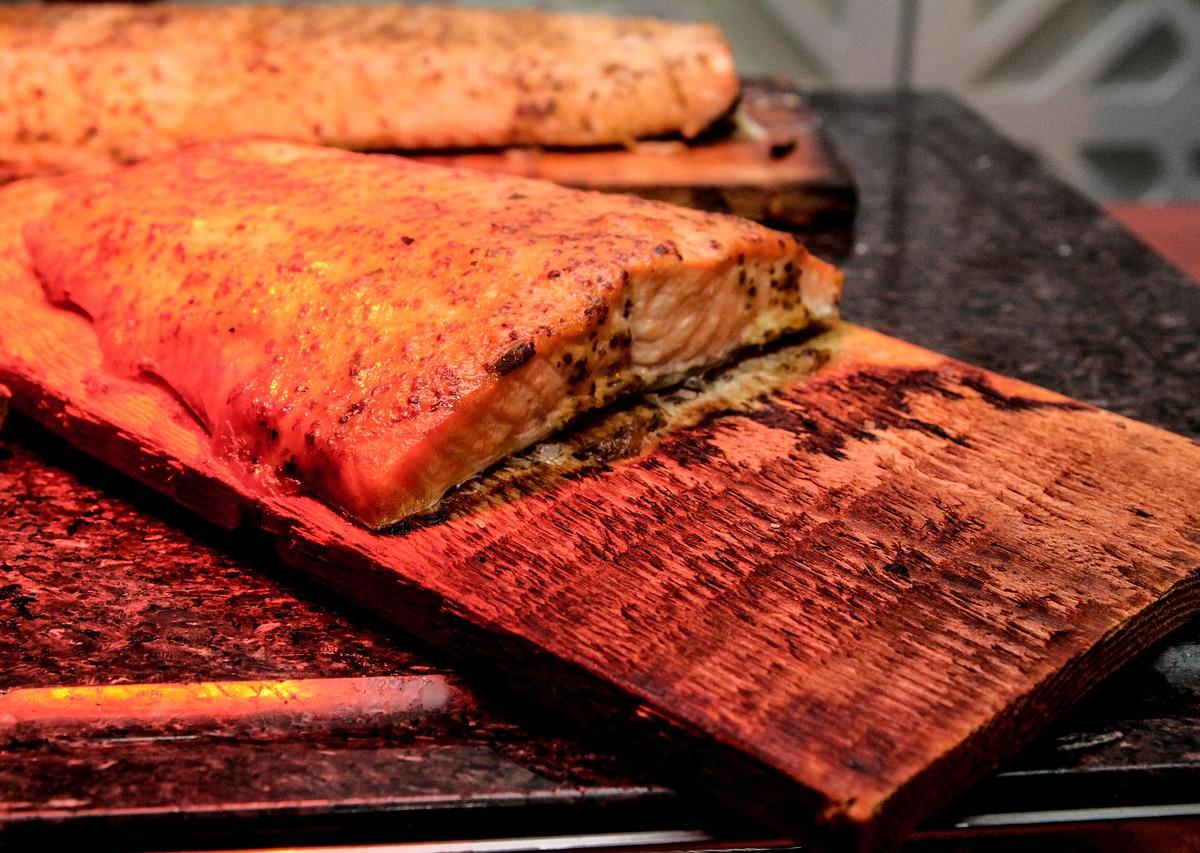 Smoked Salmon on Cedar Plank