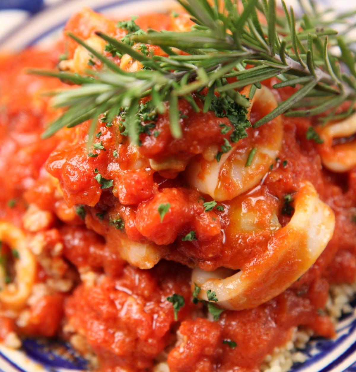 Squid in Tomato Sauce