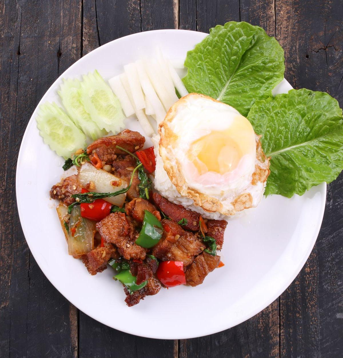 Thai Fried Rice with Pork