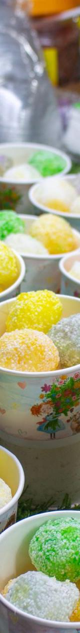 Three-Color Sweet Rice Balls