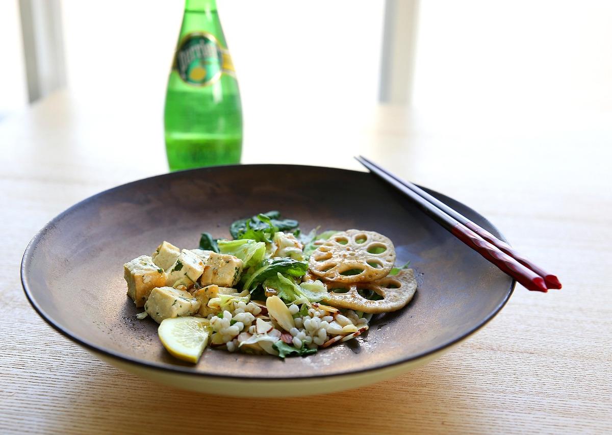 Tofu and Lotus Root Salad