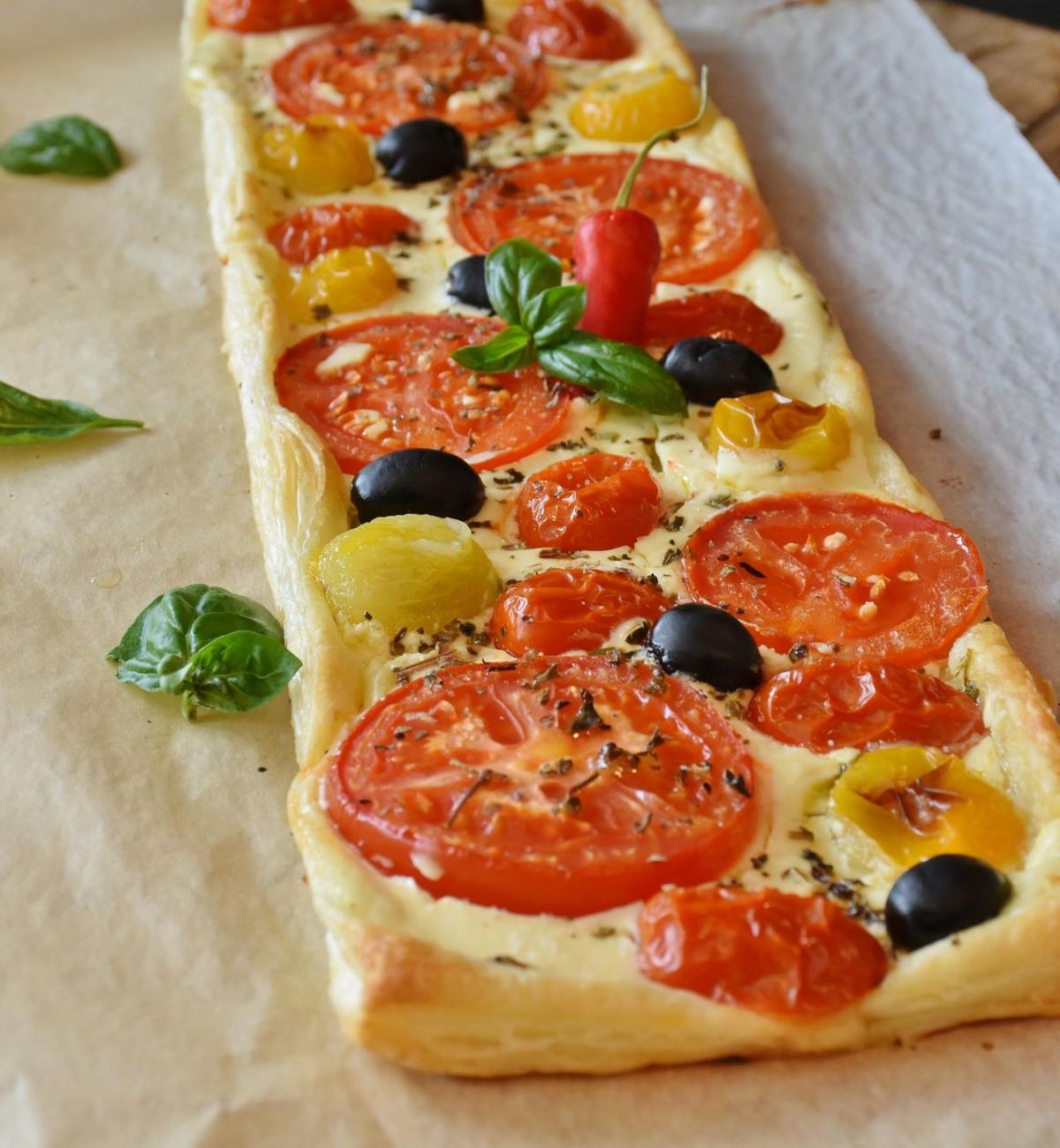 Tomato and Olive Focaccia