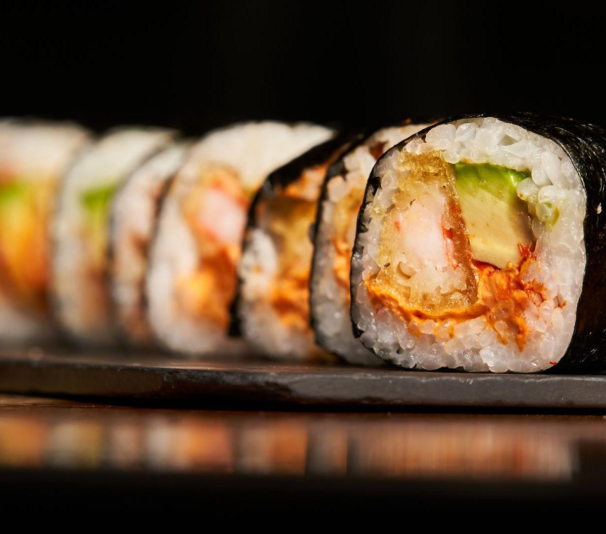 Tuna and Avocado Sushi Roll