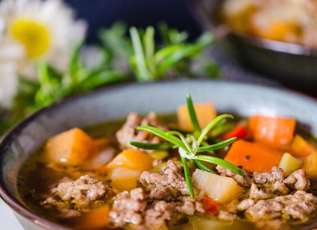 Vegetable and Ground Beef Soup